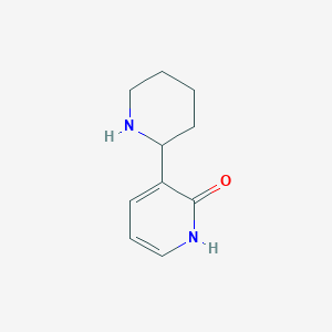molecular formula C10H14N2O B2584972 3-(Piperidin-2-yl)pyridin-2(1H)-one CAS No. 1270529-00-4