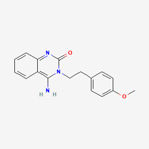 molecular formula C17H17N3O2 B2584975 4-亚氨基-3-[2-(4-甲氧基苯基)乙基]-1,2,3,4-四氢喹唑啉-2-酮 CAS No. 2097935-87-8