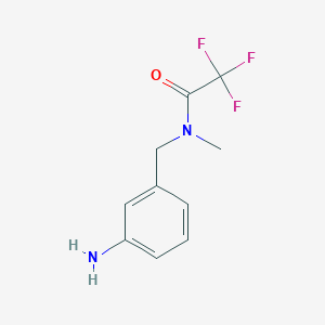 molecular formula C10H11F3N2O B2584976 N-[(3-aminophenyl)methyl]-2,2,2-trifluoro-N-methylacetamide CAS No. 329018-17-9