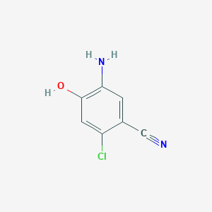 molecular formula C7H5ClN2O B2584977 5-Amino-2-chloro-4-hydroxybenzonitrile CAS No. 1378583-39-1