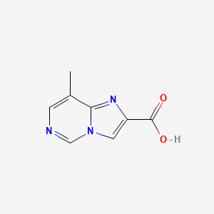molecular formula C8H7N3O2 B2584992 8-Methylimidazo[1,2-c]pyrimidine-2-carboxylic acid CAS No. 1904118-21-3