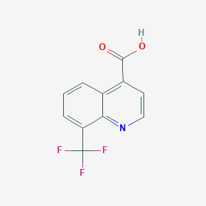 molecular formula C11H6F3NO2 B2584996 8-(Trifluoromethyl)quinoline-4-carboxylic acid CAS No. 31009-01-5