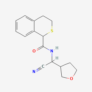 molecular formula C16H18N2O2S B2585003 N-[cyano(oxolan-3-yl)methyl]-3,4-dihydro-1H-2-benzothiopyran-1-carboxamide CAS No. 1797589-79-7