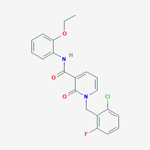 molecular formula C21H18ClFN2O3 B2585013 1-(2-chloro-6-fluorobenzyl)-N-(2-ethoxyphenyl)-2-oxo-1,2-dihydropyridine-3-carboxamide CAS No. 946246-85-1
