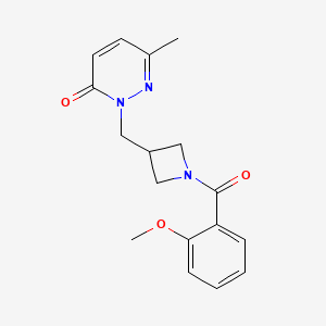 2-[[1-(2-Methoxybenzoyl)azetidin-3-yl]methyl]-6-methylpyridazin-3-one