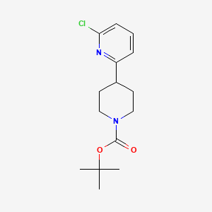 molecular formula C15H21ClN2O2 B2585018 tert-Butyl 4-(6-chloropyridin-2-yl)piperidine-1-carboxylate CAS No. 1266118-78-8