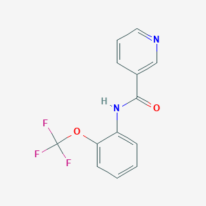 molecular formula C13H9F3N2O2 B258502 N-[2-(trifluoromethoxy)phenyl]nicotinamide 