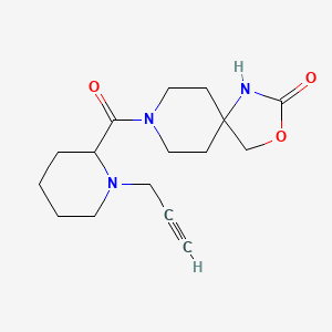 8-[1-(Prop-2-yn-1-yl)piperidine-2-carbonyl]-3-oxa-1,8-diazaspiro[4.5]decan-2-one