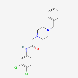 molecular formula C19H21Cl2N3O B2585033 2-(4-benzylpiperazin-1-yl)-N-(3,4-dichlorophenyl)acetamide CAS No. 54257-87-3