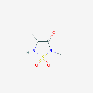 molecular formula C4H8N2O3S B2585047 2,4-Dimethyl-1,2,5-thiadiazolidin-3-one 1,1-dioxide CAS No. 1803562-62-0