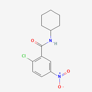 molecular formula C13H15ClN2O3 B2585049 2-chloro-N-cyclohexyl-5-nitrobenzamide CAS No. 328259-17-2