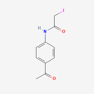 molecular formula C10H10INO2 B2585064 N-(4-acetylphenyl)-2-iodoacetamide CAS No. 596107-48-1