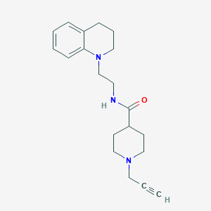 1-(prop-2-yn-1-yl)-N-[2-(1,2,3,4-tetrahydroquinolin-1-yl)ethyl]piperidine-4-carboxamide