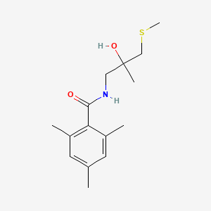 molecular formula C15H23NO2S B2585069 N-(2-hydroxy-2-methyl-3-(methylthio)propyl)-2,4,6-trimethylbenzamide CAS No. 1396786-78-9