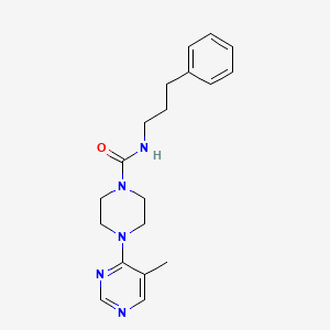molecular formula C19H25N5O B2585075 4-(5-methylpyrimidin-4-yl)-N-(3-phenylpropyl)piperazine-1-carboxamide CAS No. 2034480-12-9