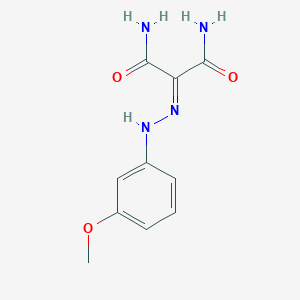 molecular formula C10H12N4O3 B2585081 2-[2-(3-Methoxyphenyl)hydrazinylidene]propanediamide CAS No. 896061-90-8