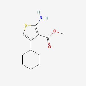 molecular formula C12H17NO2S B2585096 2-氨基-4-环己基噻吩-3-甲酸甲酯 CAS No. 10413-33-9