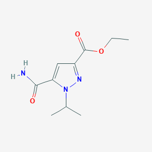 Ethyl 5-carbamoyl-1-propan-2-ylpyrazole-3-carboxylate