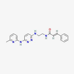 N-(2-((6-((6-methylpyridin-2-yl)amino)pyridazin-3-yl)amino)ethyl)cinnamamide