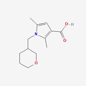 molecular formula C13H19NO3 B2585107 2,5-dimethyl-1-[(oxan-3-yl)methyl]-1H-pyrrole-3-carboxylic acid CAS No. 1292222-06-0