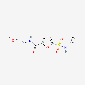 5-(N-cyclopropylsulfamoyl)-N-(2-methoxyethyl)furan-2-carboxamide