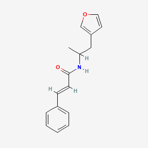 molecular formula C16H17NO2 B2585125 N-(1-(Furan-3-yl)propan-2-yl)zimtsäureamid CAS No. 1799272-05-1