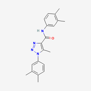 molecular formula C20H22N4O B2585144 N,1-bis(3,4-dimethylphenyl)-5-methyl-1H-1,2,3-triazole-4-carboxamide CAS No. 866847-94-1