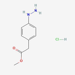 molecular formula C9H13ClN2O2 B2585150 2-(4-ヒドラジニルフェニル)酢酸メチル塩酸塩 CAS No. 252752-46-8