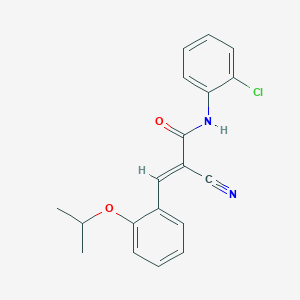 N-(2-chlorophenyl)-2-cyano-3-[2-(propan-2-yloxy)phenyl]prop-2-enamide