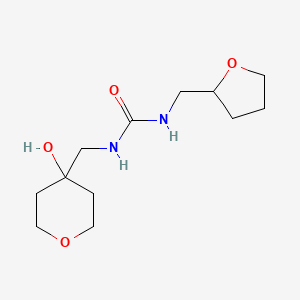 1-((4-hydroxytetrahydro-2H-pyran-4-yl)methyl)-3-((tetrahydrofuran-2-yl)methyl)urea