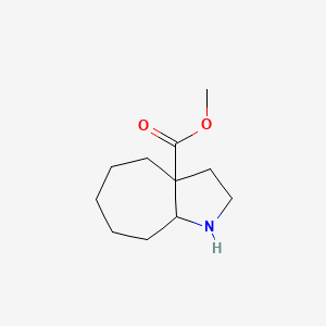 Methyl 2,3,4,5,6,7,8,8a-octahydro-1H-cyclohepta[b]pyrrole-3a-carboxylate