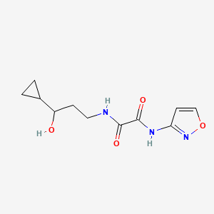 N1-(3-cyclopropyl-3-hydroxypropyl)-N2-(isoxazol-3-yl)oxalamide