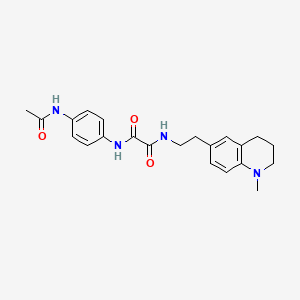N1-(4-acetamidophenyl)-N2-(2-(1-methyl-1,2,3,4-tetrahydroquinolin-6-yl)ethyl)oxalamide