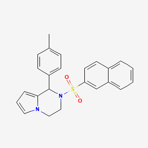 1-(4-Methylphenyl)-2-(2-naphthylsulfonyl)-1,2,3,4-tetrahydropyrrolo[1,2-a]pyrazine