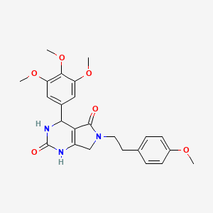 6-(4-methoxyphenethyl)-4-(3,4,5-trimethoxyphenyl)-3,4,6,7-tetrahydro-1H-pyrrolo[3,4-d]pyrimidine-2,5-dione
