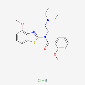 N-(2-(diethylamino)ethyl)-2-methoxy-N-(4-methoxybenzo[d]thiazol-2-yl)benzamide hydrochloride