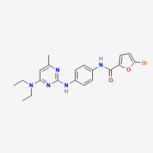molecular formula C20H22BrN5O2 B2585295 5-bromo-N-(4-((4-(diethylamino)-6-methylpyrimidin-2-yl)amino)phenyl)furan-2-carboxamide CAS No. 923112-91-8