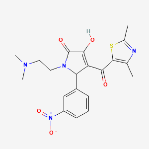 1-(2-(dimethylamino)ethyl)-4-(2,4-dimethylthiazole-5-carbonyl)-3-hydroxy-5-(3-nitrophenyl)-1H-pyrrol-2(5H)-one