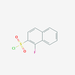 molecular formula C10H6ClFO2S B2585307 1-氟萘-2-磺酰氯 CAS No. 1876565-84-2