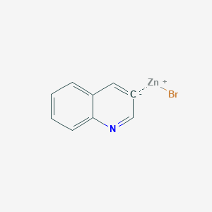 molecular formula C9H6BrNZn B2585331 3-Quinolylzinc bromide CAS No. 1207760-36-8