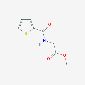 molecular formula C8H9NO3S B2585384 [(Thiophene-2-carbonyl)amino] acetic acid methyl ester CAS No. 63203-31-6