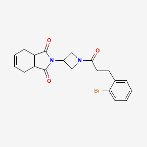 2-(1-(3-(2-bromophenyl)propanoyl)azetidin-3-yl)-3a,4,7,7a-tetrahydro-1H-isoindole-1,3(2H)-dione