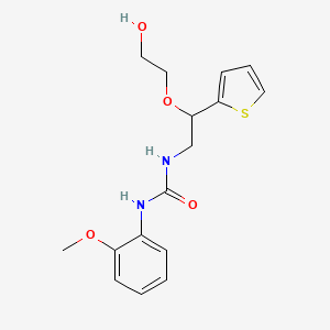 molecular formula C16H20N2O4S B2585425 1-(2-(2-羟乙氧基)-2-(噻吩-2-基)乙基)-3-(2-甲氧基苯基)脲 CAS No. 2034468-58-9