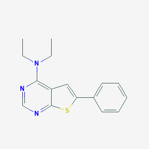 molecular formula C16H17N3S B258543 N,N-Diethyl-6-phenylthieno(2,3-D)pyrimidin-4-amine 