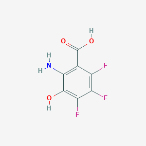 molecular formula C7H4F3NO3 B2585450 2-Amino-4,5,6-trifluoro-3-hydroxybenzoic acid CAS No. 2055119-17-8