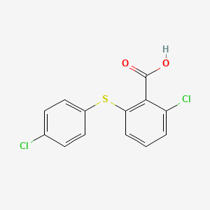 2-Chloro-6-[(4-chlorophenyl)sulfanyl]benzoic acid