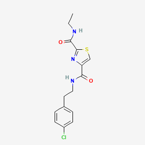 N~4~-[2-(4-chlorophenyl)ethyl]-N~2~-ethyl-1,3-thiazole-2,4-dicarboxamide