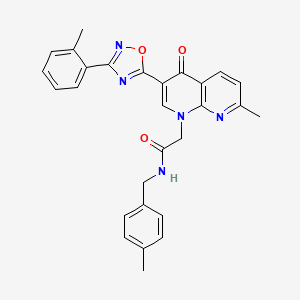 N-(4-methoxyphenyl)-2-(morpholin-4-ylcarbonyl)-3-oxo-3,4-dihydro-2H-1,4-benzothiazine-6-sulfonamide