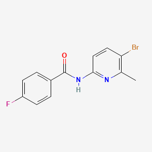 N-(5-bromo-6-methylpyridin-2-yl)-4-fluorobenzamide