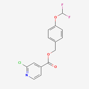 [4-(Difluoromethoxy)phenyl]methyl 2-chloropyridine-4-carboxylate